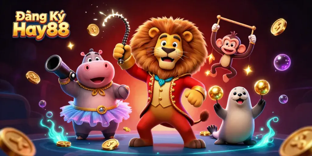 Experience thrilling gameplay with Đăng Ký Hay88 featuring lively characters and exciting slot elements.