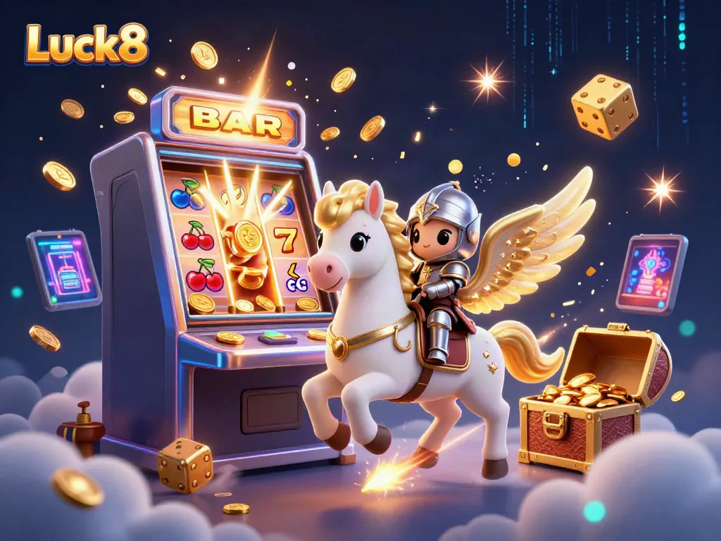 Experience exhilarating wins with Luck8’s vibrant gaming adventure, showcasing dynamic casino elements.