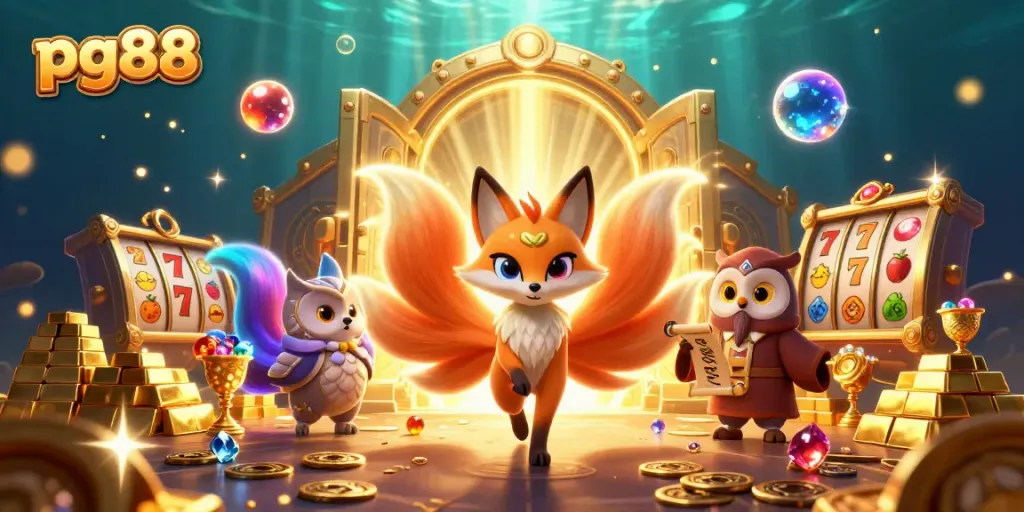 Experience the thrill of pg88 slots with vibrant characters, rich gold treasures, and dynamic gameplay elements.