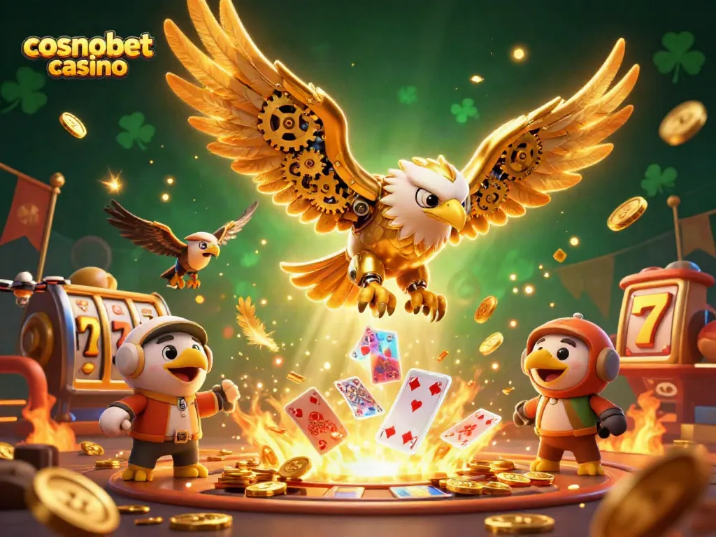 Experience the thrill of cosmobet casino with our exciting 3D illustration featuring vibrant game elements.