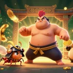 Hitclub unleashes thrilling action with a dynamic casino scene featuring a powerful sumo rooster and fierce combatants.