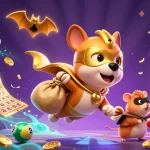 Join rikvipclub's thrilling adventure as the superhero dog and hamster chase fortune in this vibrant casino scene.