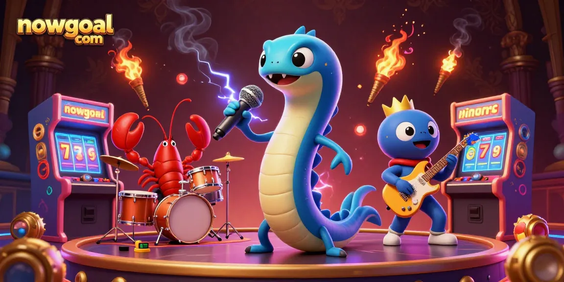 Experience the excitement of nowgoal com with lively casino scenes featuring vibrant characters and gameplay elements.