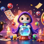 Experience thrilling gameplay with QQ888, featuring a colorful scene of fortune teller and lottery elements, perfect for casino enthusiasts.