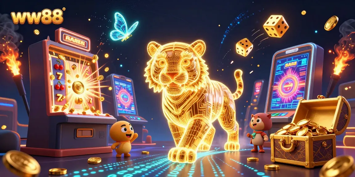Experience the excitement of ww88 with vibrant 3D casino illustrations showcasing thrilling game elements and characters.