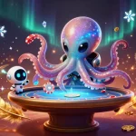 Engage in thrilling gameplay at uu88 with a vibrant scene featuring colorful poker activities.