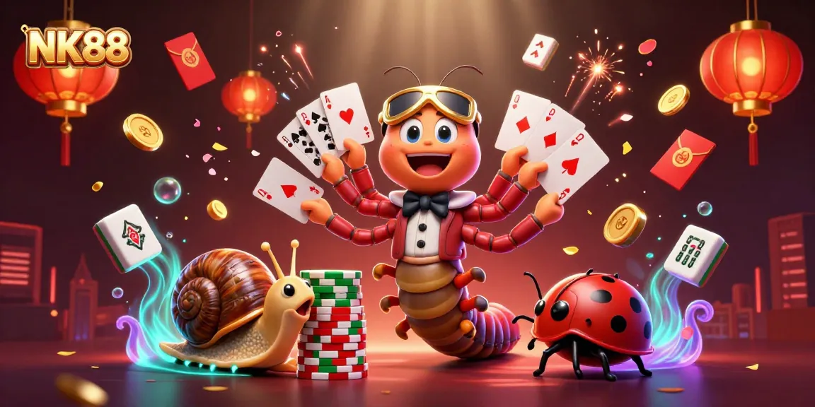 Engage in exciting gameplay at NK88 with vibrant characters and dynamic casino elements.