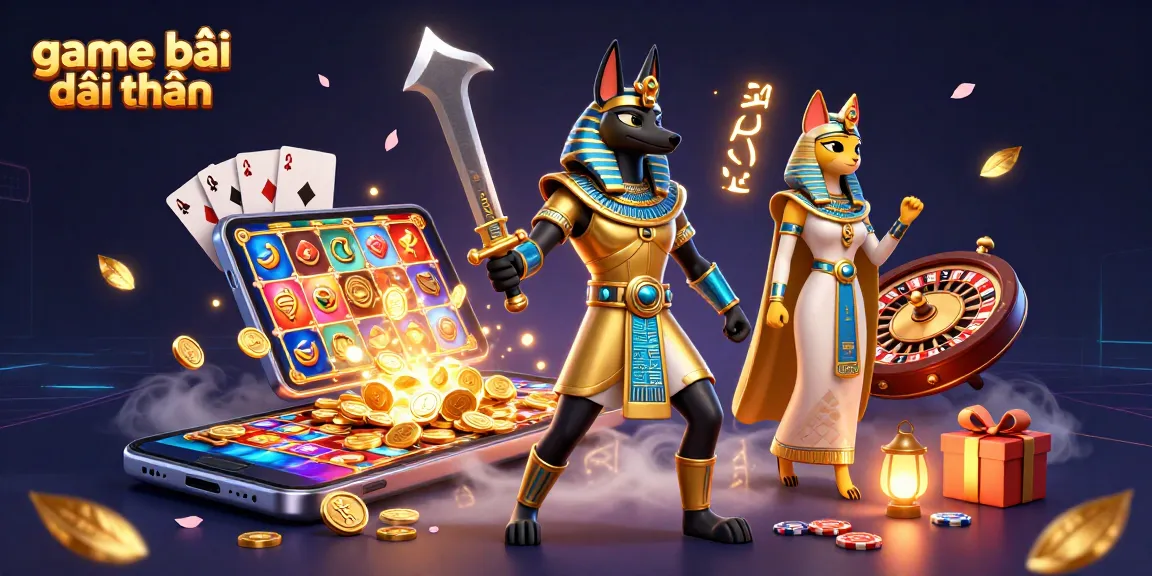 Experience excitement with game bài đổi thưởng through vibrant 3D digital characters and casino elements.