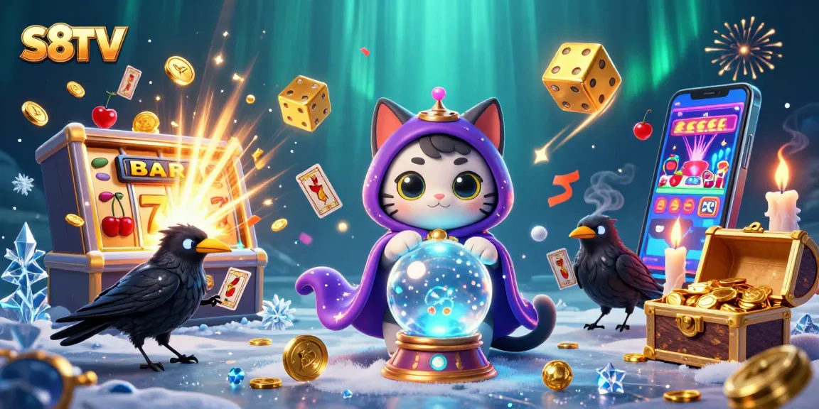 Experience the gaming adventure at S8TV with a mystic scene filled with fortune and slots.