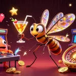 SX88 showcases the vibrant casino atmosphere with a unique 3D frozen mosquito mascot and thrilling game elements.