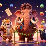Experience vibrant lottery excitement at iwin68club with dynamic characters and colorful game elements.