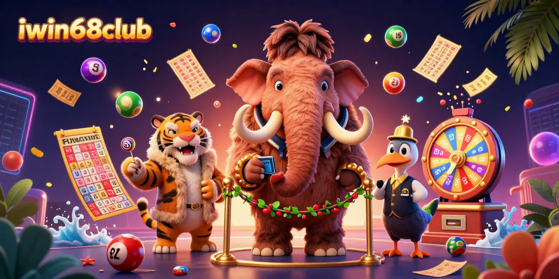 Experience vibrant lottery excitement at iwin68club with dynamic characters and colorful game elements.