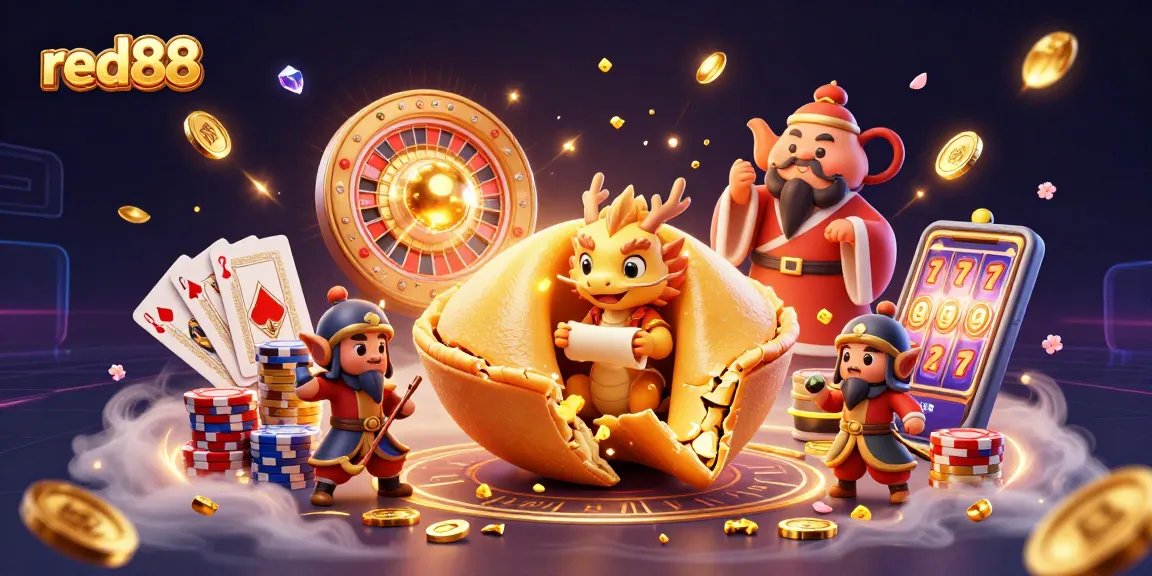Engage in thrilling gameplay at red88 featuring golden treasures and vibrant casino elements.