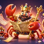 Experience KU88's vibrant world with a golden crab emperor and thrilling gaming elements.