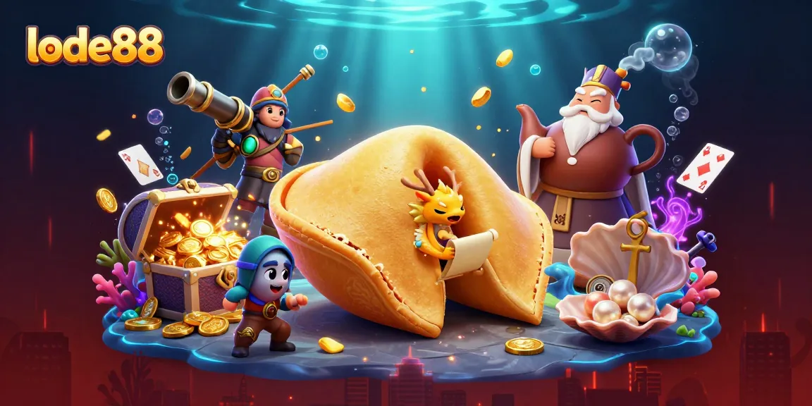 Experience the excitement at lode88 with dynamic characters and treasure in this vibrant 3D casino scene.