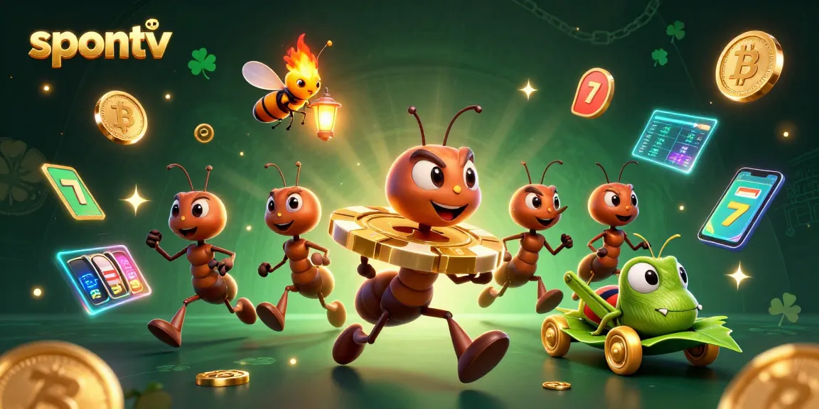 Watch exciting moments unfold with spontv, a vibrant 3D cartoon scene immersed in gambling elements.