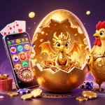 Experience the thrill of winning at bet168vn with a golden dragon revealing treasures and casino games.
