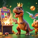 Experience the excitement at slot777 aplikasi with vibrant casino games, golden coins, and dynamic characters.