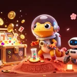 Win big in mahjong slot gacor while exploring a vibrant casino in space.