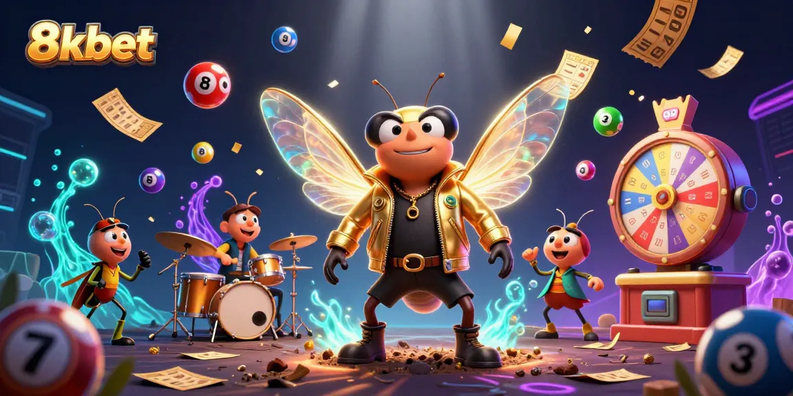 8xbet brings excitement to online gambling with vibrant lottery balls and engaging gaming characters.