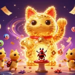 LU88 captivates players with a vibrant 3D illustration showcasing a dynamic casino scene filled with excitement and winning potential.