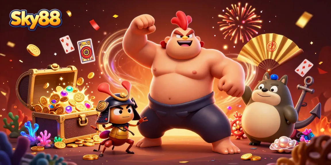 Engage with Sky88's vibrant gaming experience featuring stunning 3D characters in action!