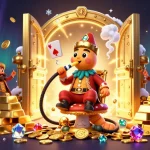 Experience thrilling gameplay at CM88 with a vibrant 3D scene of unique characters in a luxurious casino.