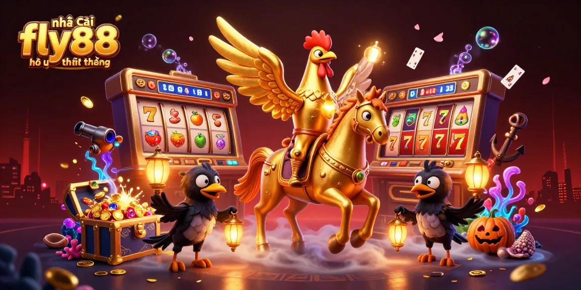 Experience the thrill of gaming at nhà cái fly88 có uy tín không with a dynamic casino scene featuring vibrant characters and lucky symbols.