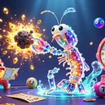 Engage in thrilling gameplay with 59G as a vibrant mantis shrimp overthrows asteroids for jackpot glory.