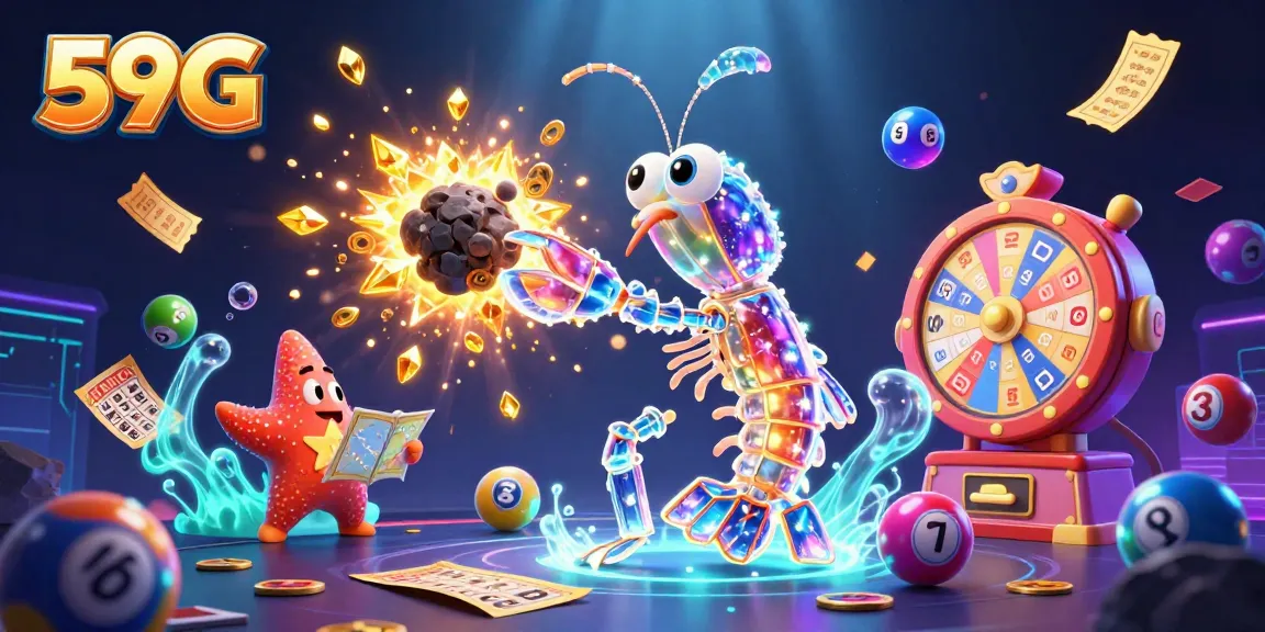 Engage in thrilling gameplay with 59G as a vibrant mantis shrimp overthrows asteroids for jackpot glory.