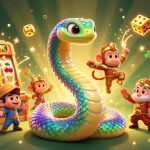 Experience thrilling togel online action with vibrant 3D characters and exciting slot machine elements bursting with energy.