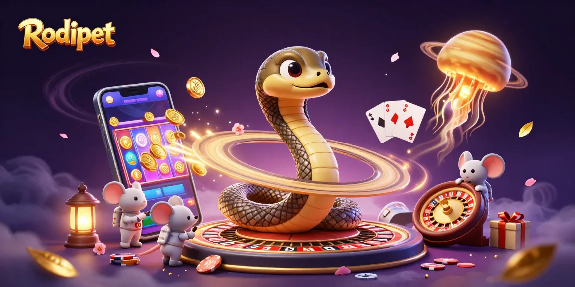 Spin the Rodipet roulette wheel in a vibrant cosmic casino with astronaut mice betting