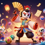 Win big with VB88 in a vibrant 3D casino illustration featuring dynamic gaming elements.