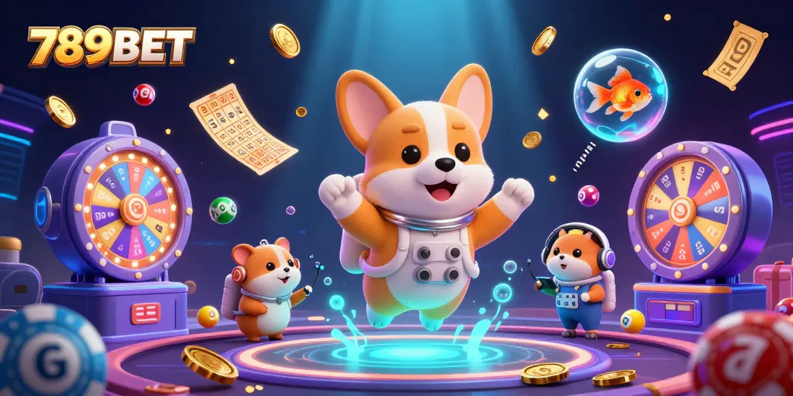 Experience thrilling gameplay with 789BET as the astronaut corgi floats in a cosmic casino!