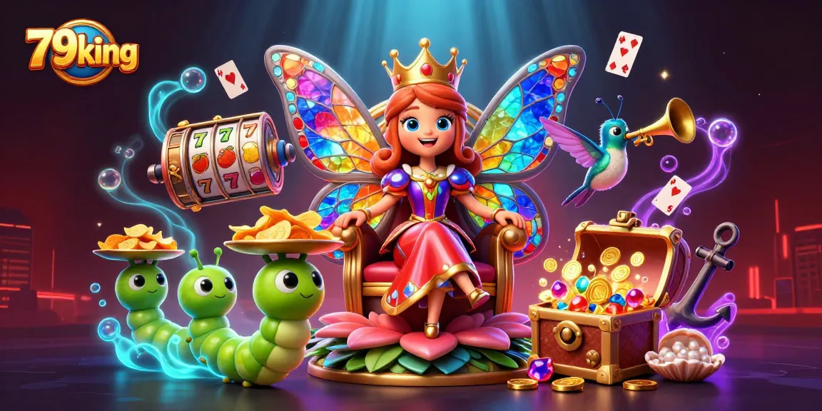 Engage with 79king's vibrant game experience featuring a butterfly queen and gold treasures.