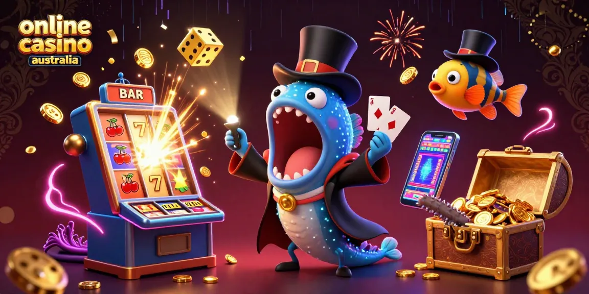 Experience excitement at an online casino Australia with a magical 3D underwater scene.