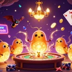 Experience vibrant casino adventures with non GamStop betting sites in this glowing glowworm scene